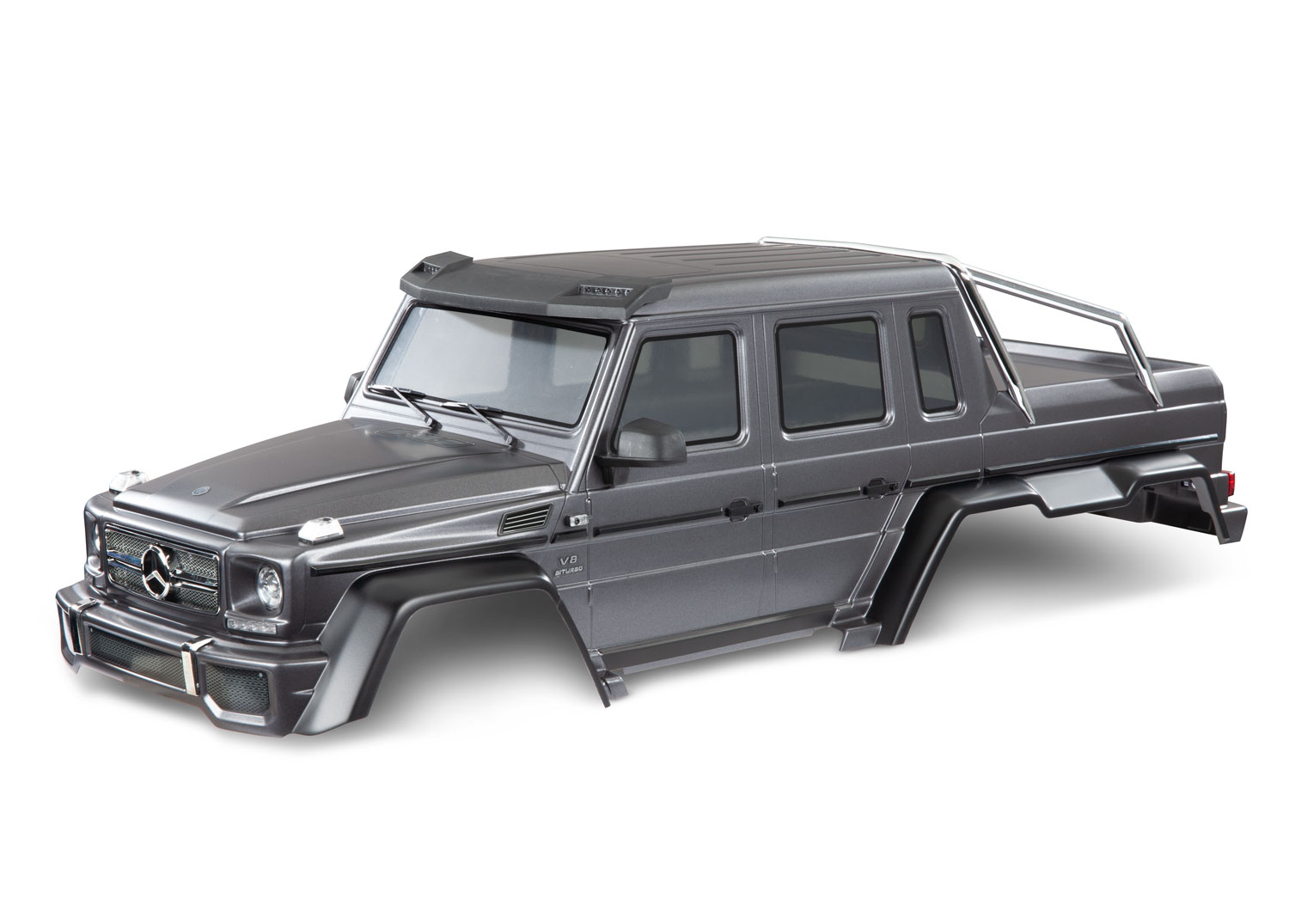 TRX-4 Mercedes-Benz G 63 AMG 6x6 Silver Clipless Body