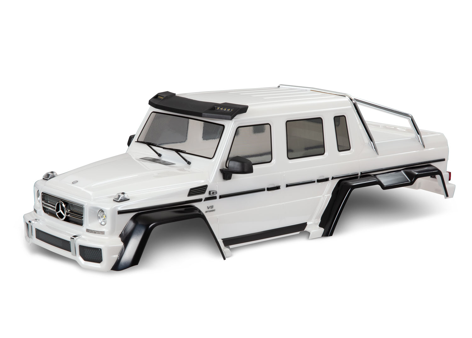 TRX-4 Mercedes-Benz G 63 AMG 6x6 White Clipless Body