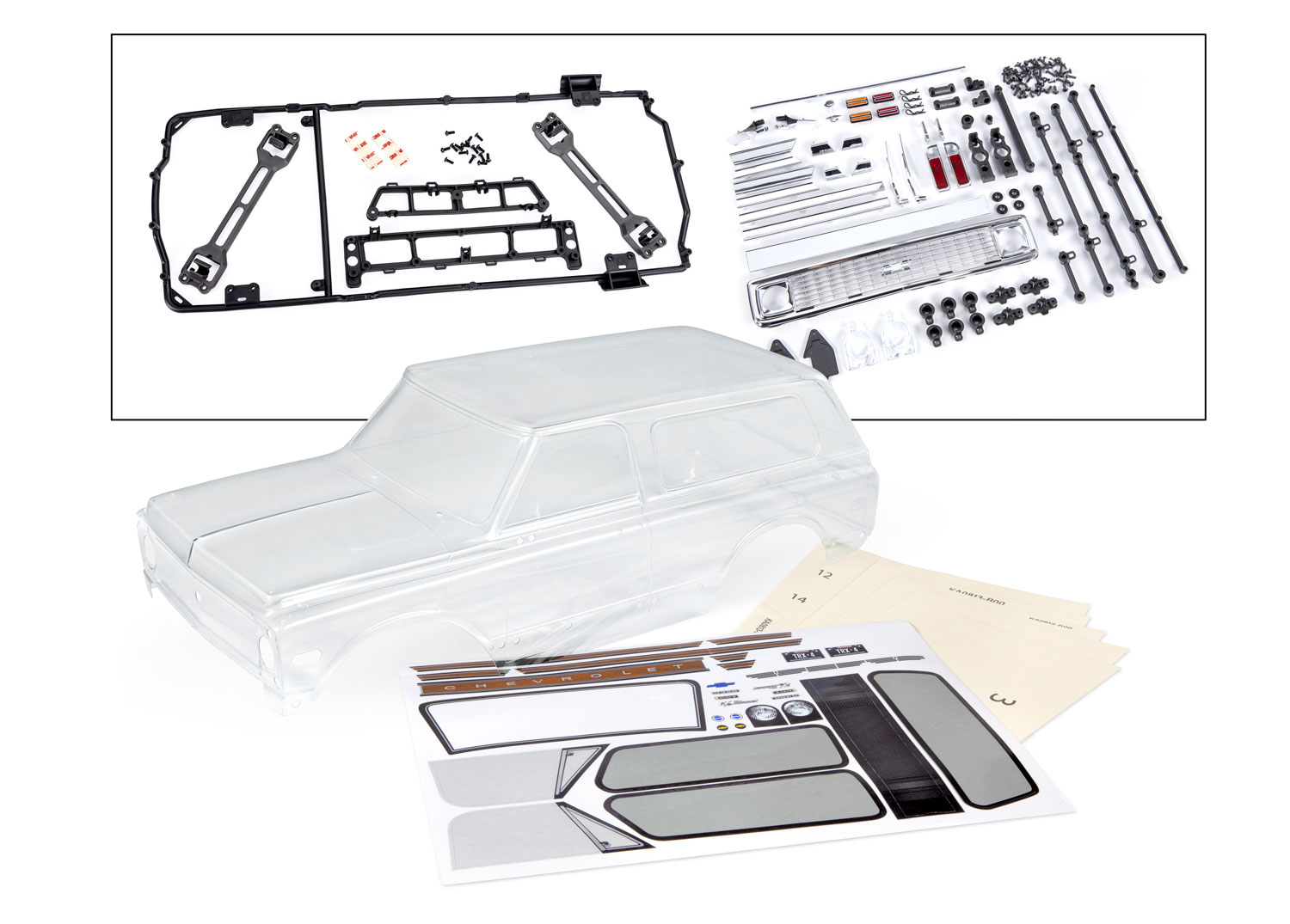 TRX-4 1972 Chevrolet Blazer Clear Clipless Body