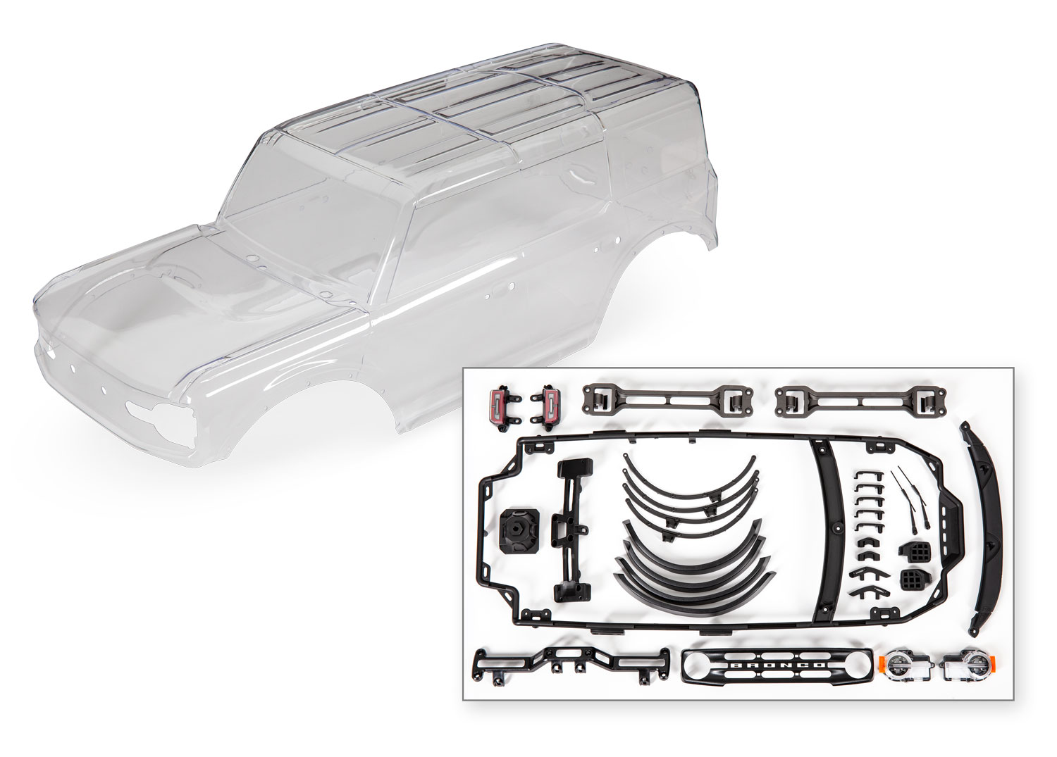 TRX-4 Ford Bronco Clear Body Kit TRX-4 Ford Bronco Clear Body Kit