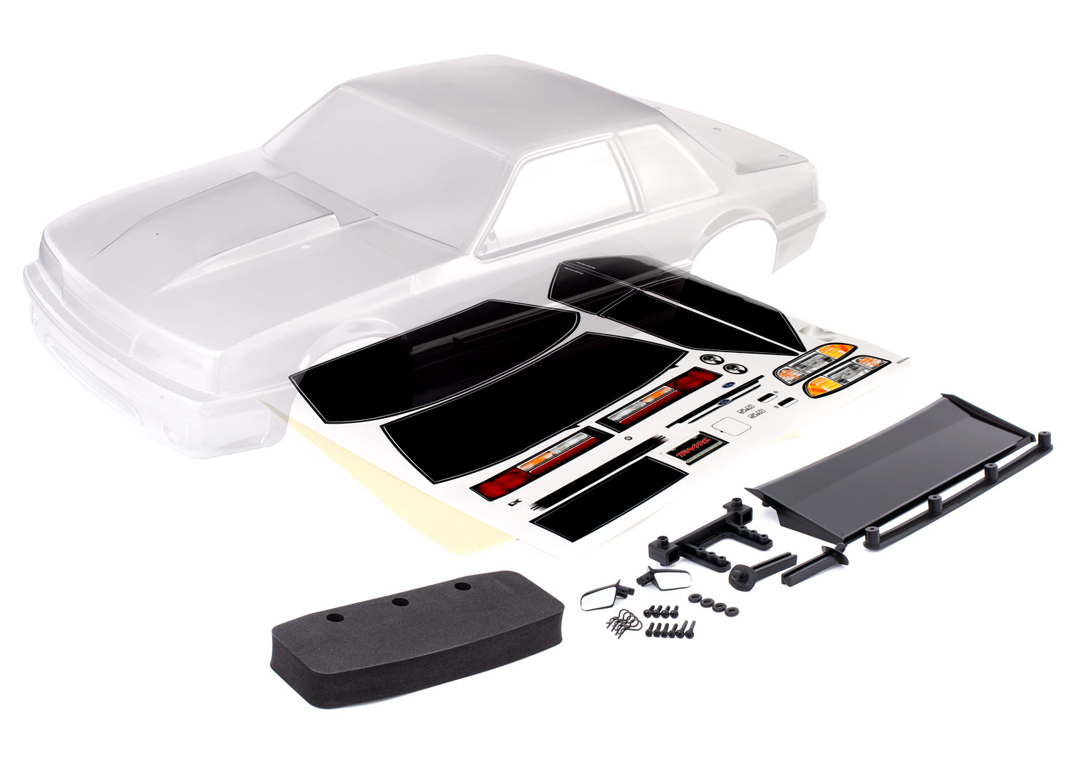 Ford Mustang Drag Slash Clear Body