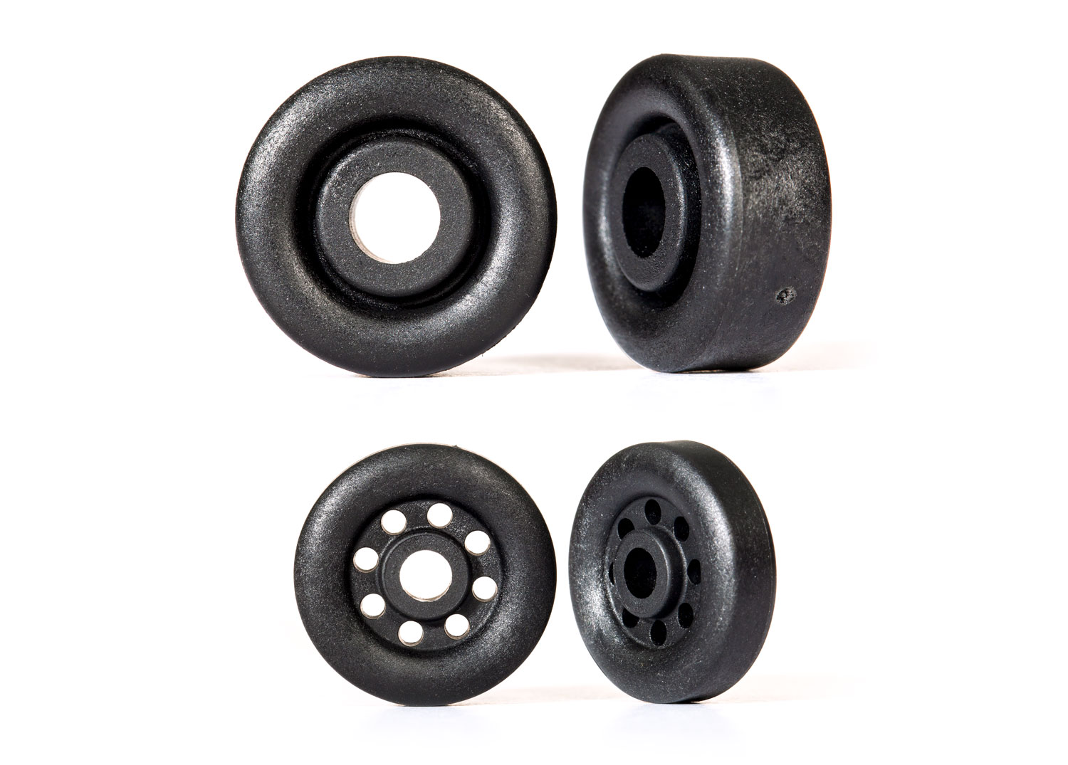 Black Wheelie Bar Wheels 26 mm (2) & 18 mm (2) Black Wheelie Bar Wheels 26 mm (2) & 18 mm (2)