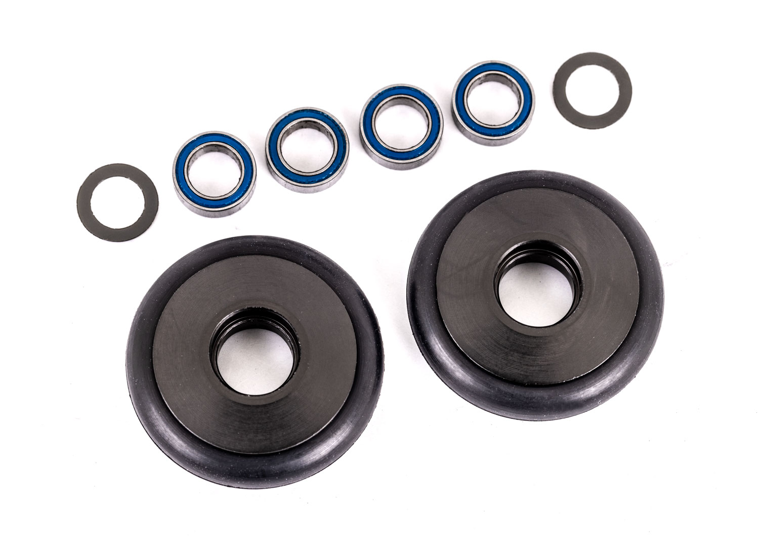 Gray Aluminum Wheelie Bar Wheels & Bearings