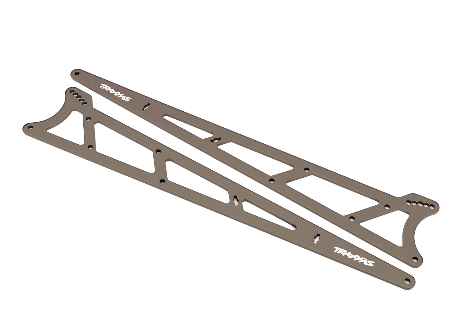 Gray Aluminum Wheelie Bar Side Plates (2)