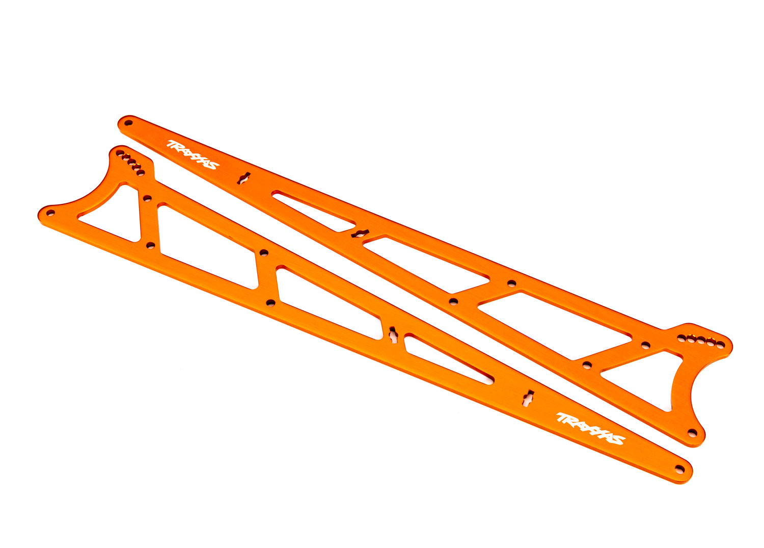Orange Aluminum Wheelie Bar Side Plates (2)