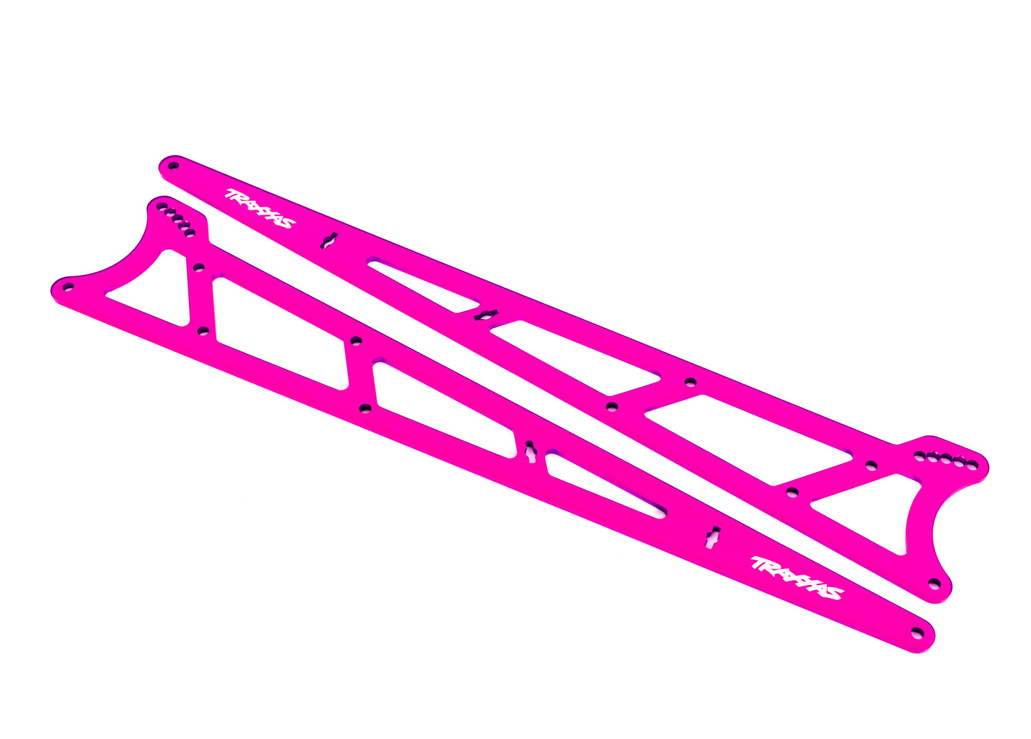 Pink Aluminum Wheelie Bar Side Plates (2)