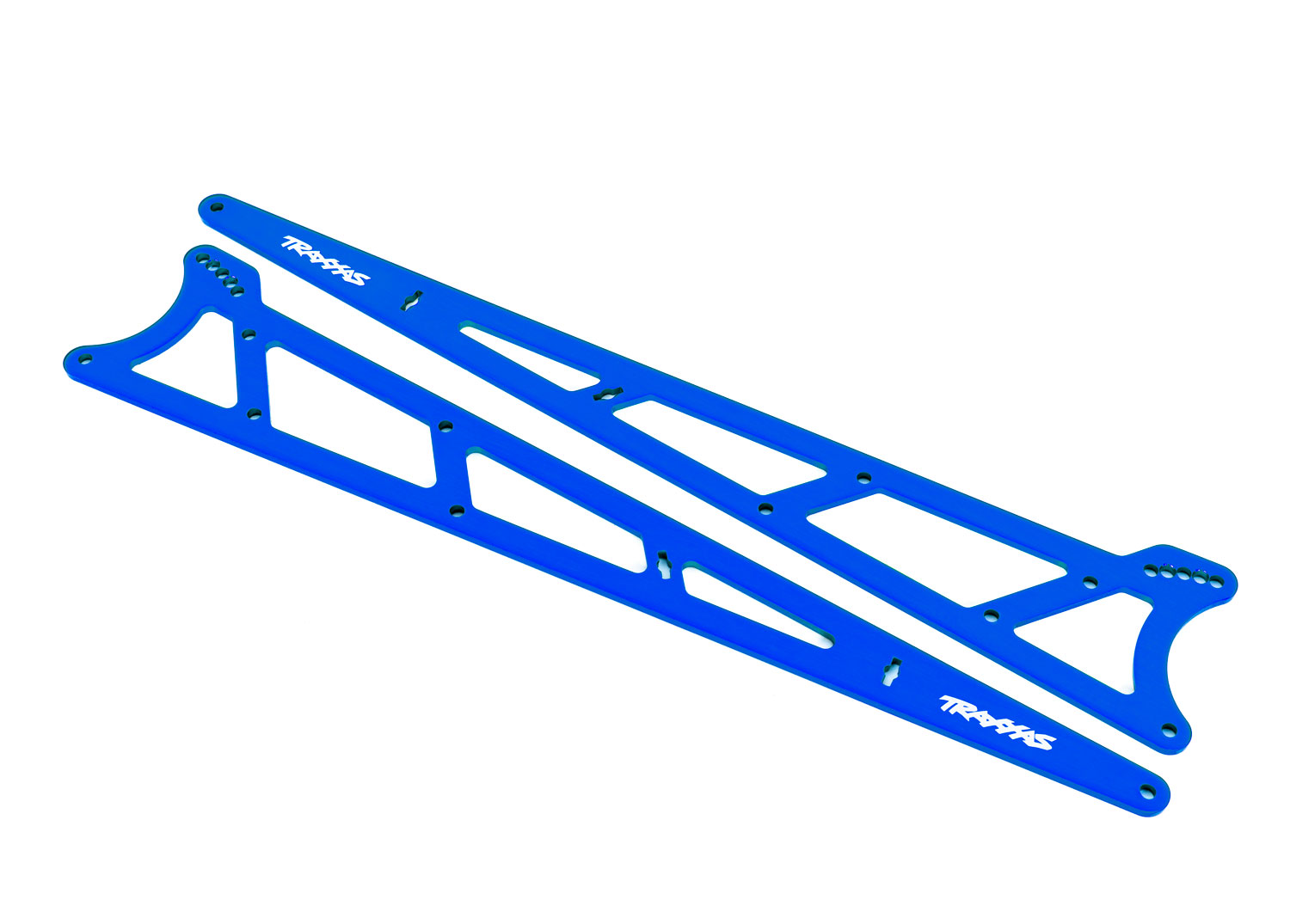 Blue Aluminum Wheelie Bar Side Plates (2)