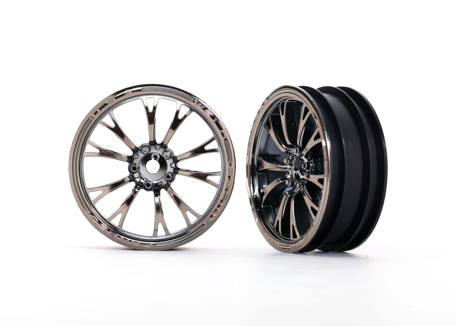 Weld Black Chrome Front Wheels (2) Weld Black Chrome Front Wheels (2)