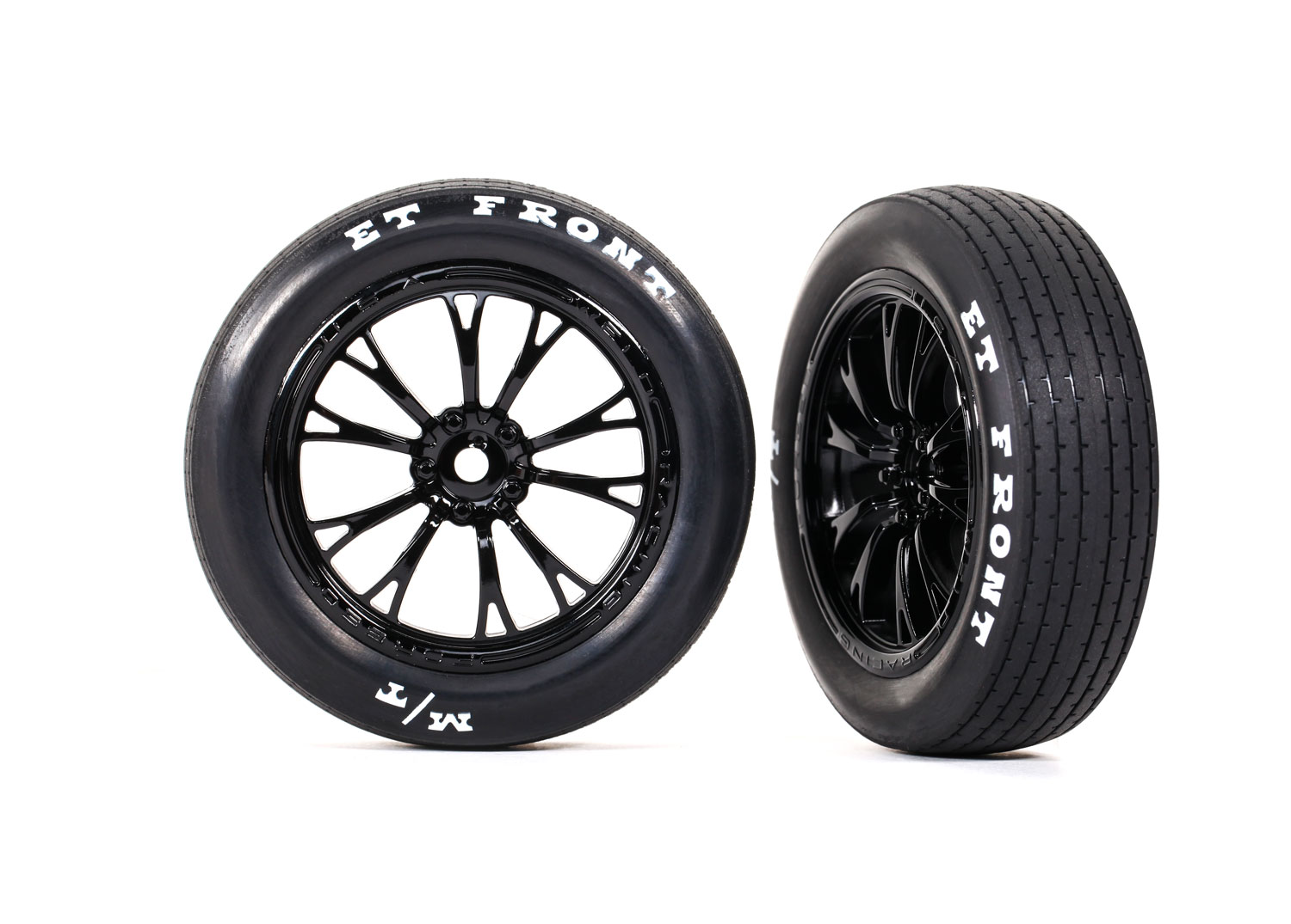 Weld Gloss Black Front Wheels & MT Tires (2) Weld Gloss Black Front Wheels & MT Tires (2)