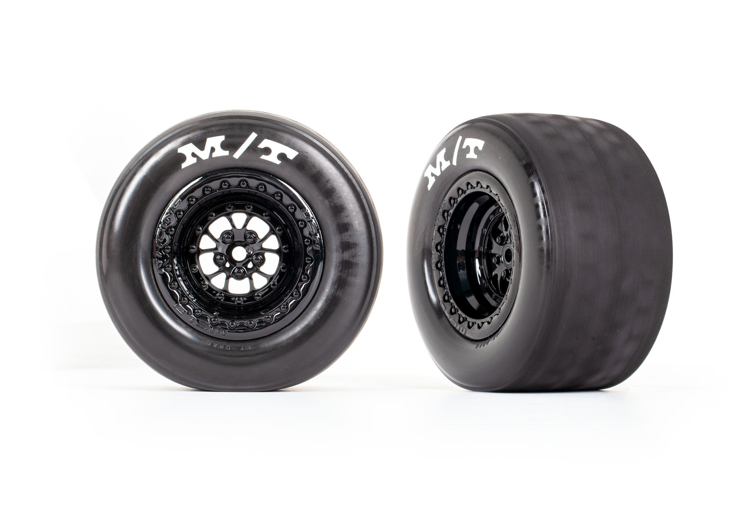 Weld Gloss Black Rear Wheels & MT Tires (2) Weld Gloss Black Rear Wheels & MT Tires (2)