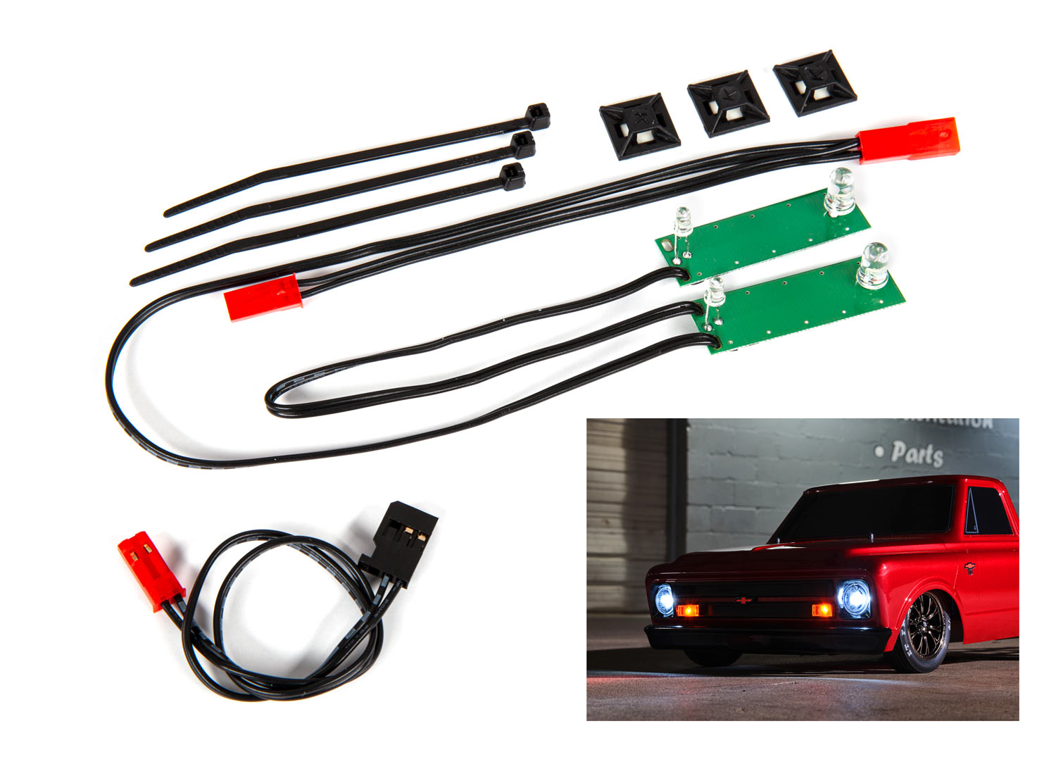 Drag Slash White LED Headlight Set