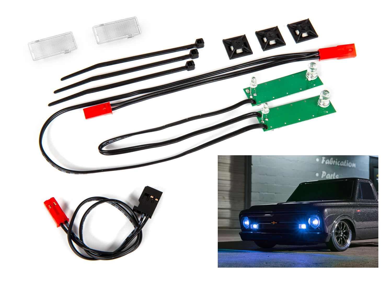 Drag Slash Blue LED Headlight Set