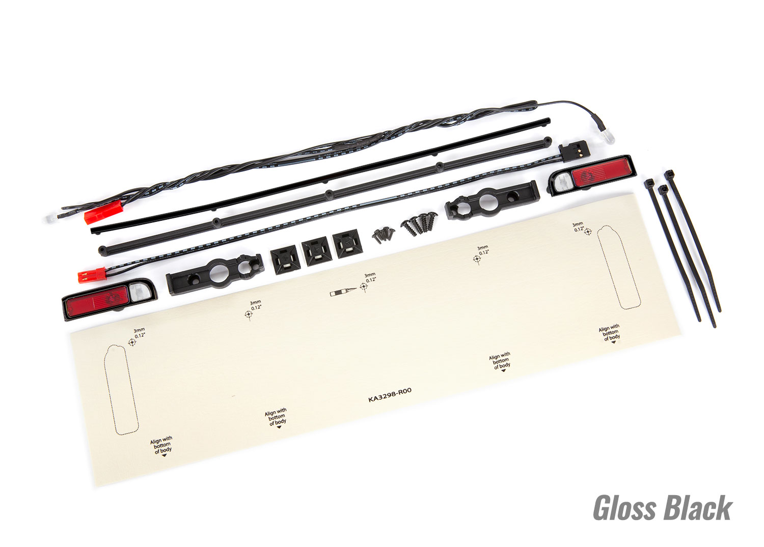 Drag Slash Red LED Tail Lights w/ Black Trim