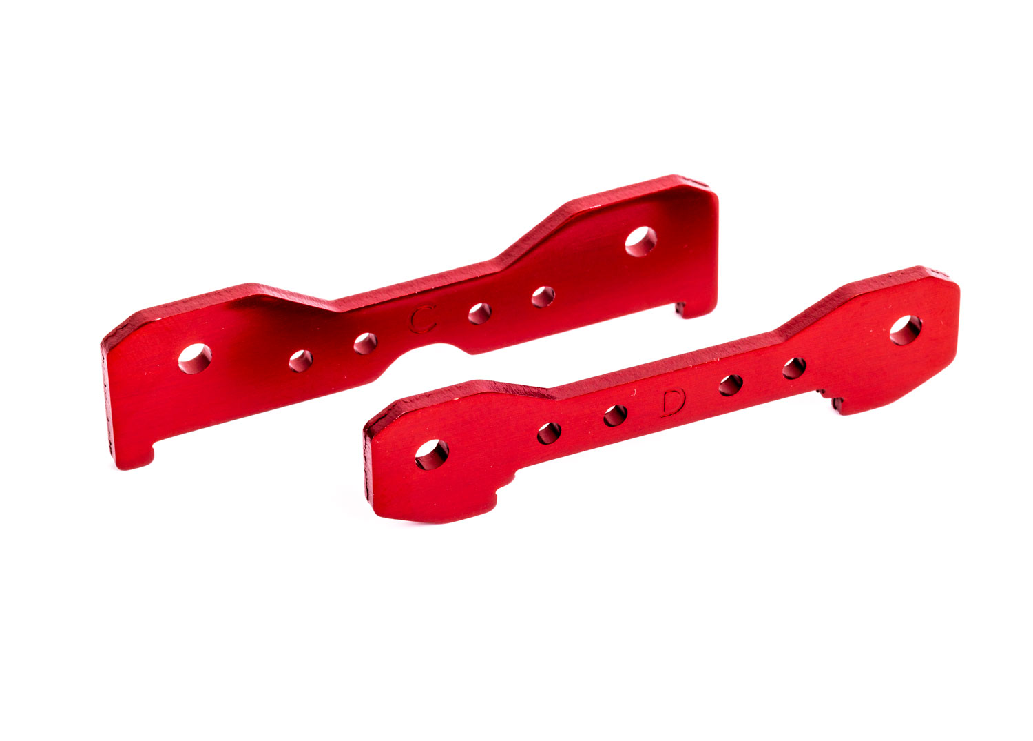 Red 6061-T6 Aluminum Rear Tie Bars (2) Red 6061-T6 Aluminum Rear Tie Bars (2)