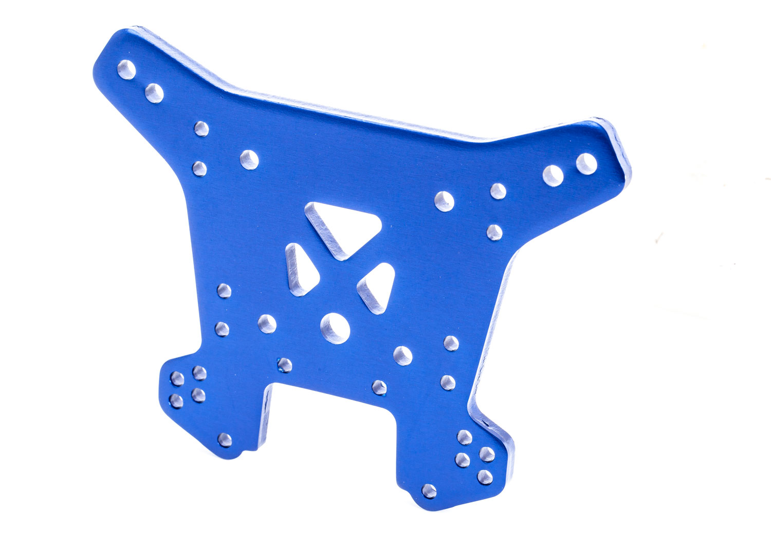 Blue 6061-T6 Aluminum Rear Shock Tower Blue 6061-T6 Aluminum Rear Shock Tower