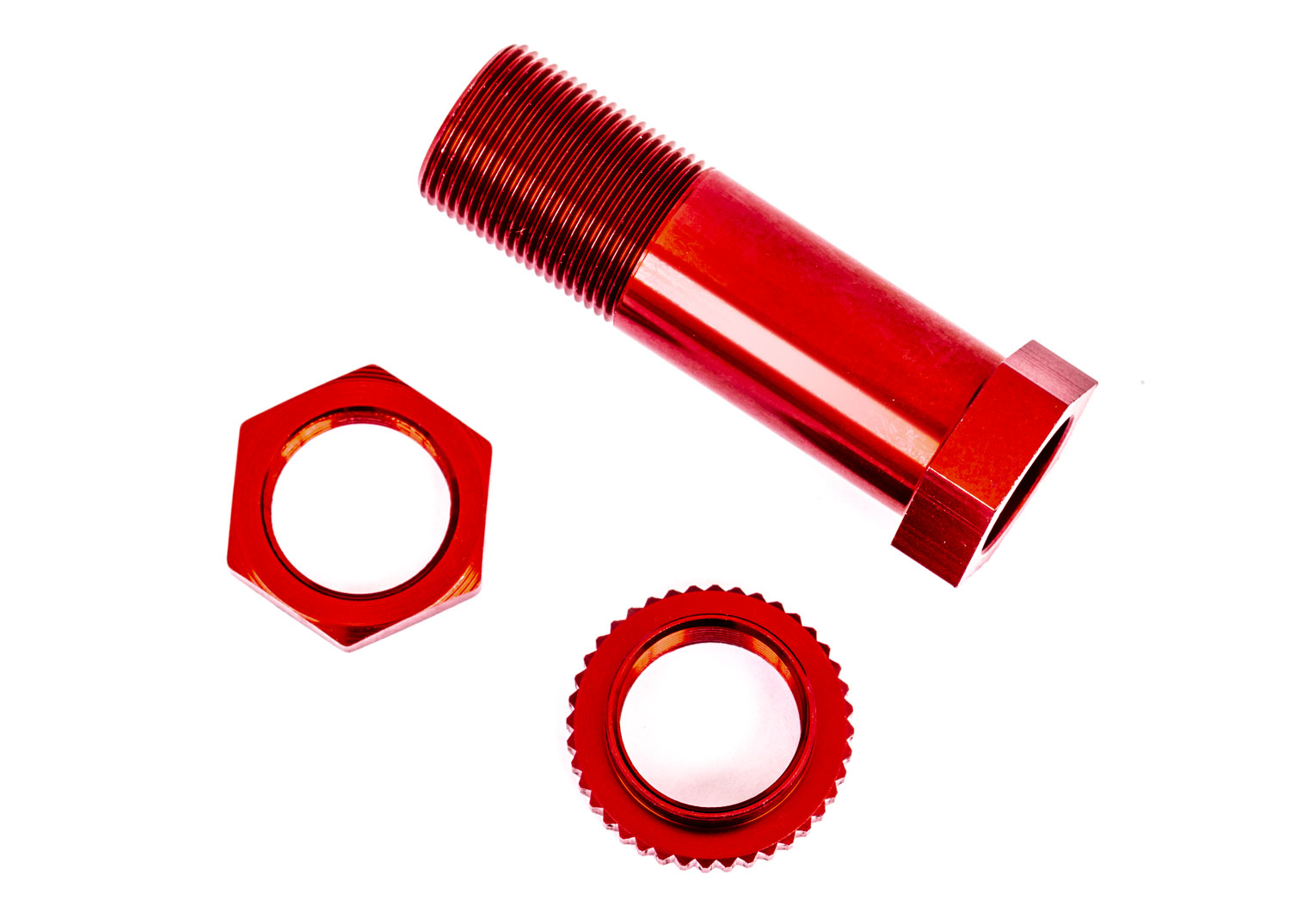 Red Aluminum Servo Saver Post with Locknut Red Aluminum Servo Saver Post with Locknut