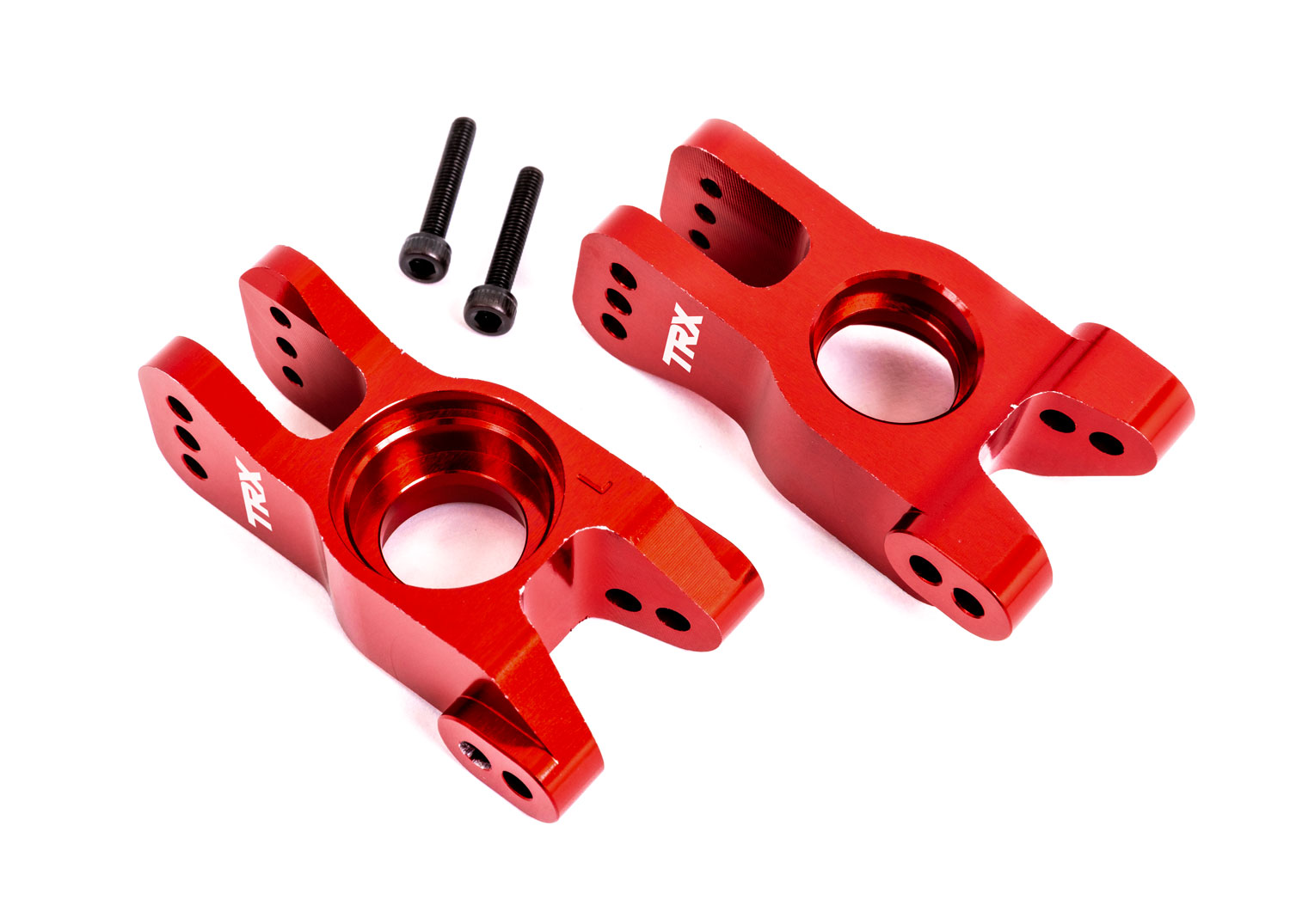 Red Aluminum Stub Axle Carriers (L&R) Red Aluminum Stub Axle Carriers (L&R)