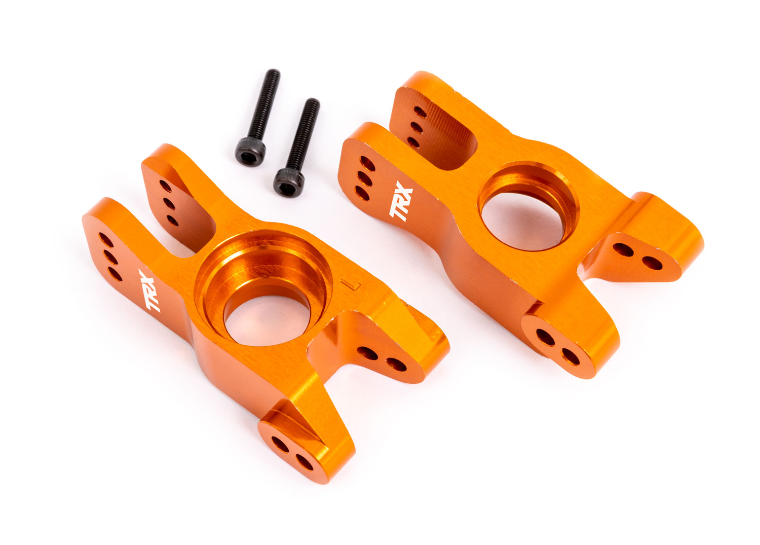 Orange Aluminum Stub Axle Carriers (L&R) Orange Aluminum Stub Axle Carriers (L&R)
