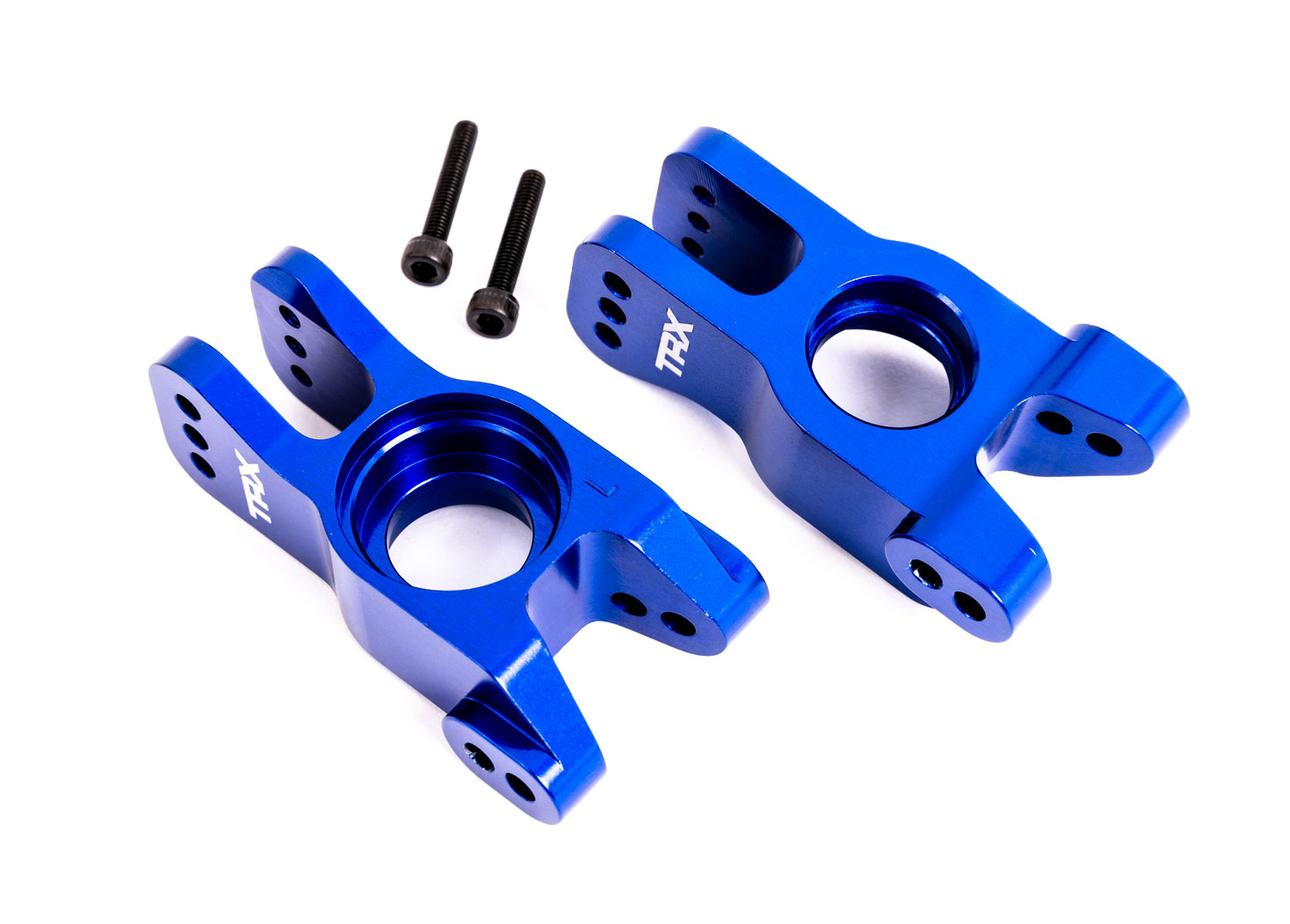 Blue Aluminum Stub Axle Carriers (L&R) Blue Aluminum Stub Axle Carriers (L&R)