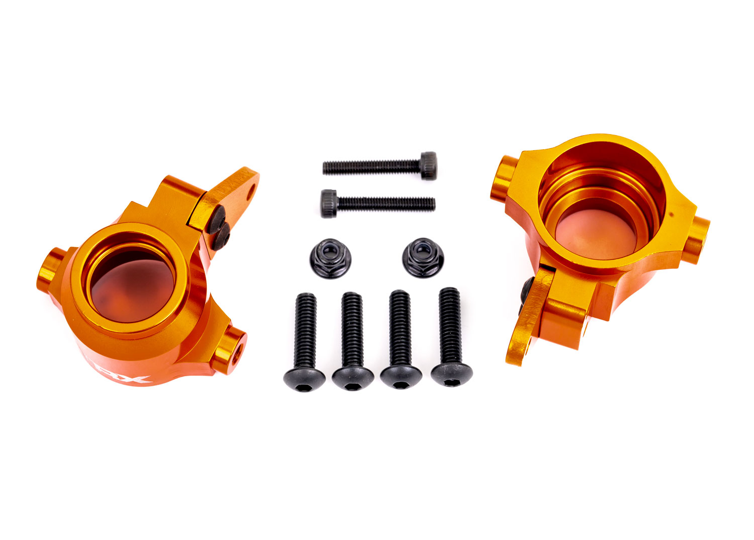 Orange Aluminum Steering Blocks (L&R) Orange Aluminum Steering Blocks (L&R)