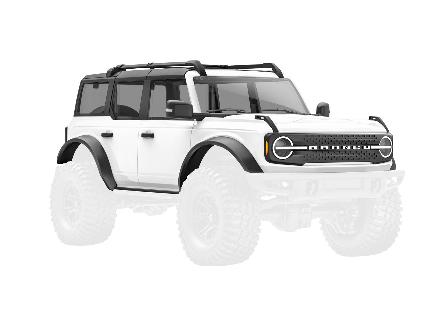 TRX-4M Ford Bronco Assembled White Body