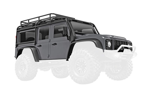 TRX-4M Land Rover Defender Assembled Silver Body