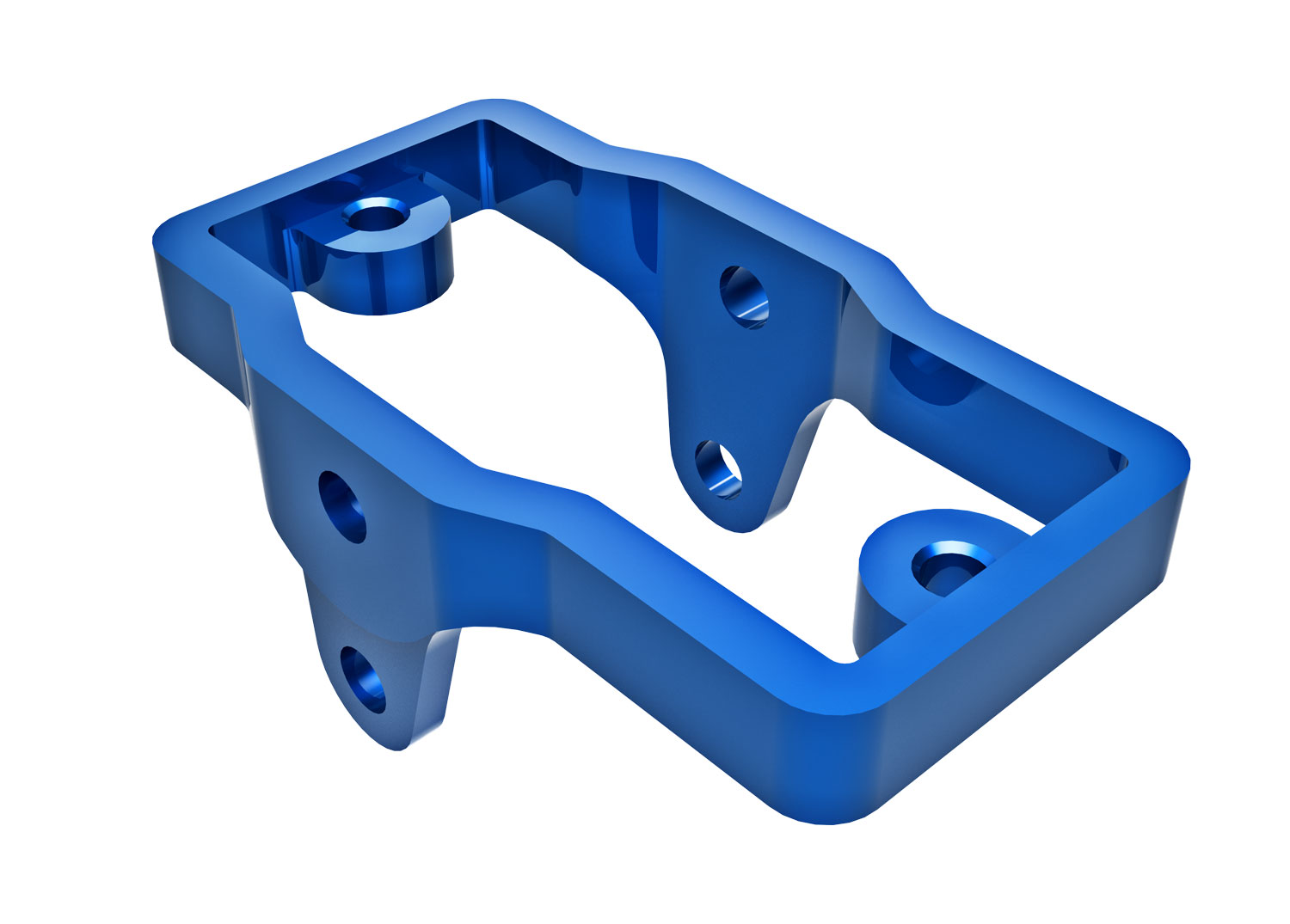 Blue Aluminum Steering Servo Mount