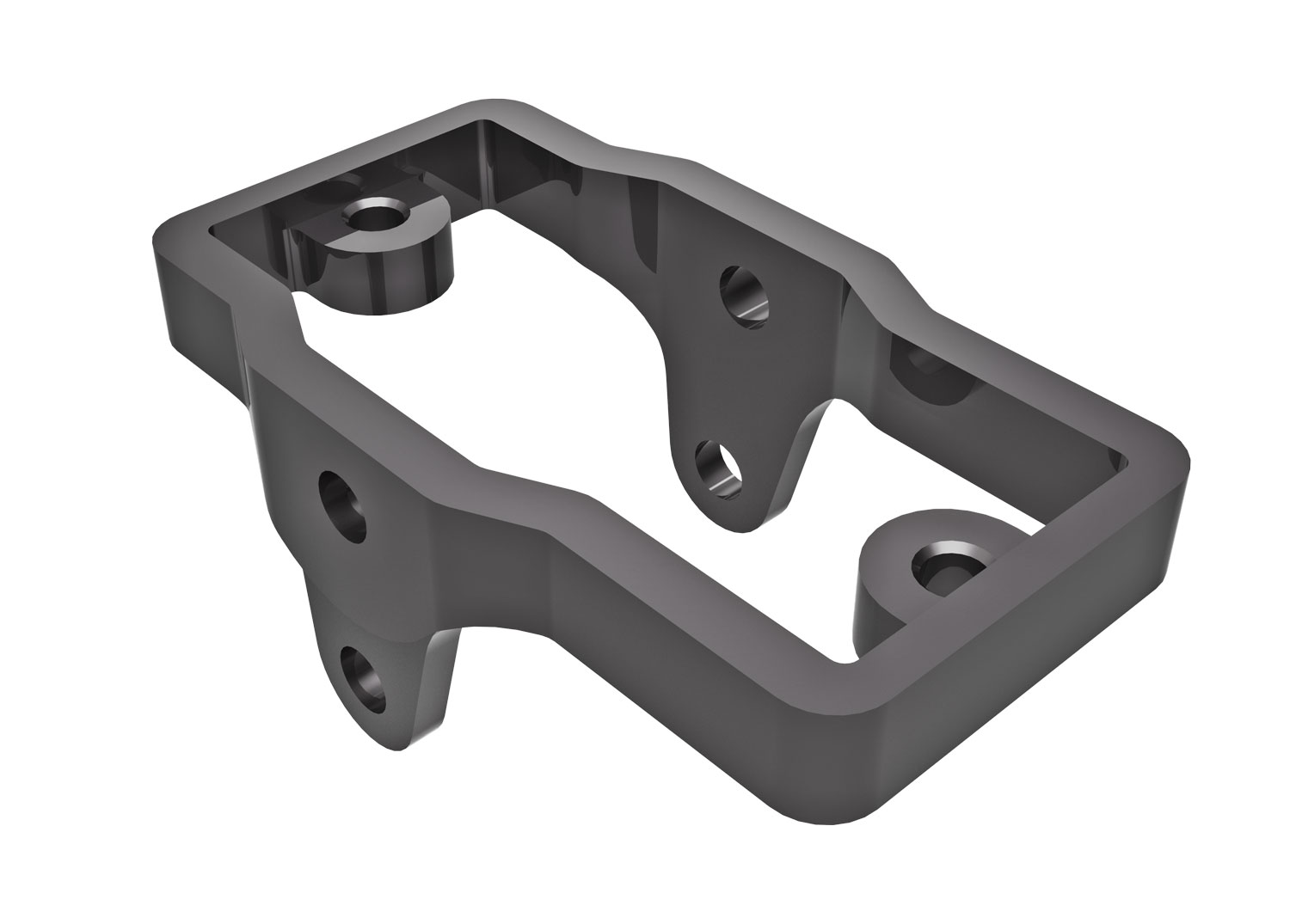 Gray Aluminum Steering Servo Mount