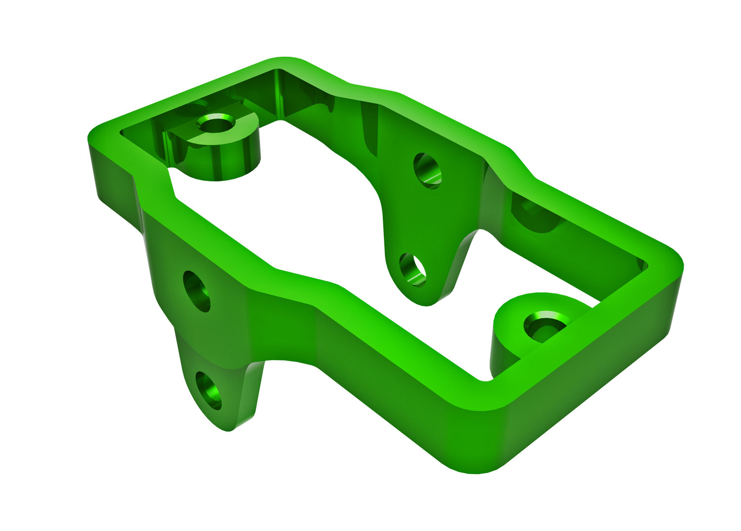 Green Aluminum Steering Servo Mount
