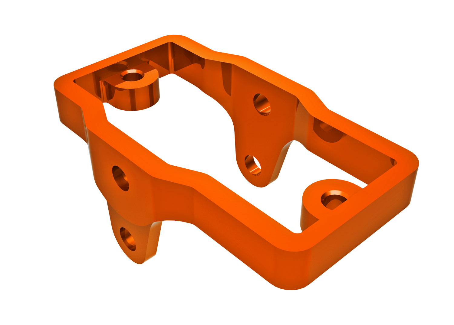 Orange Aluminum Steering Servo Mount