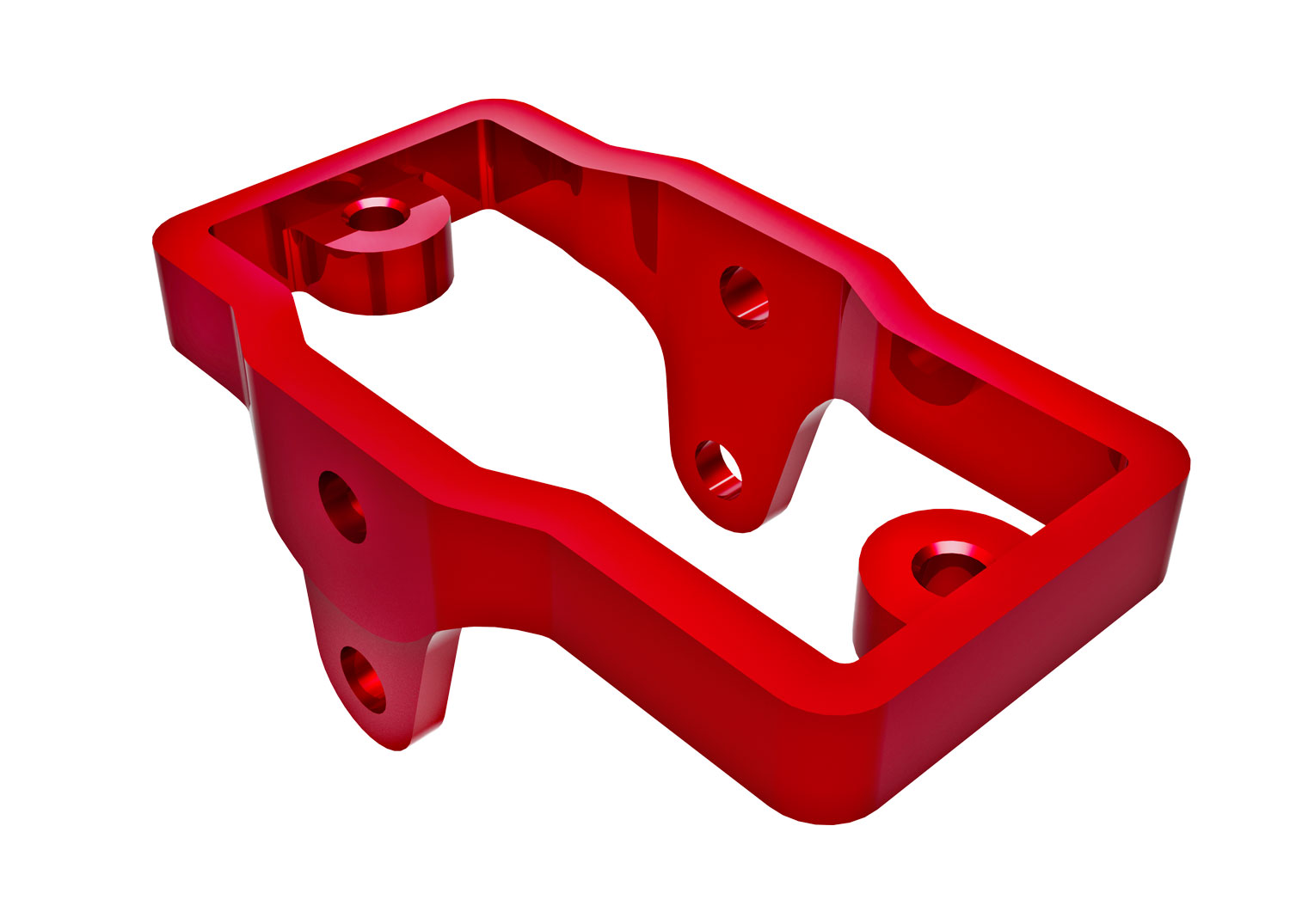 Red Aluminum Steering Servo Mount