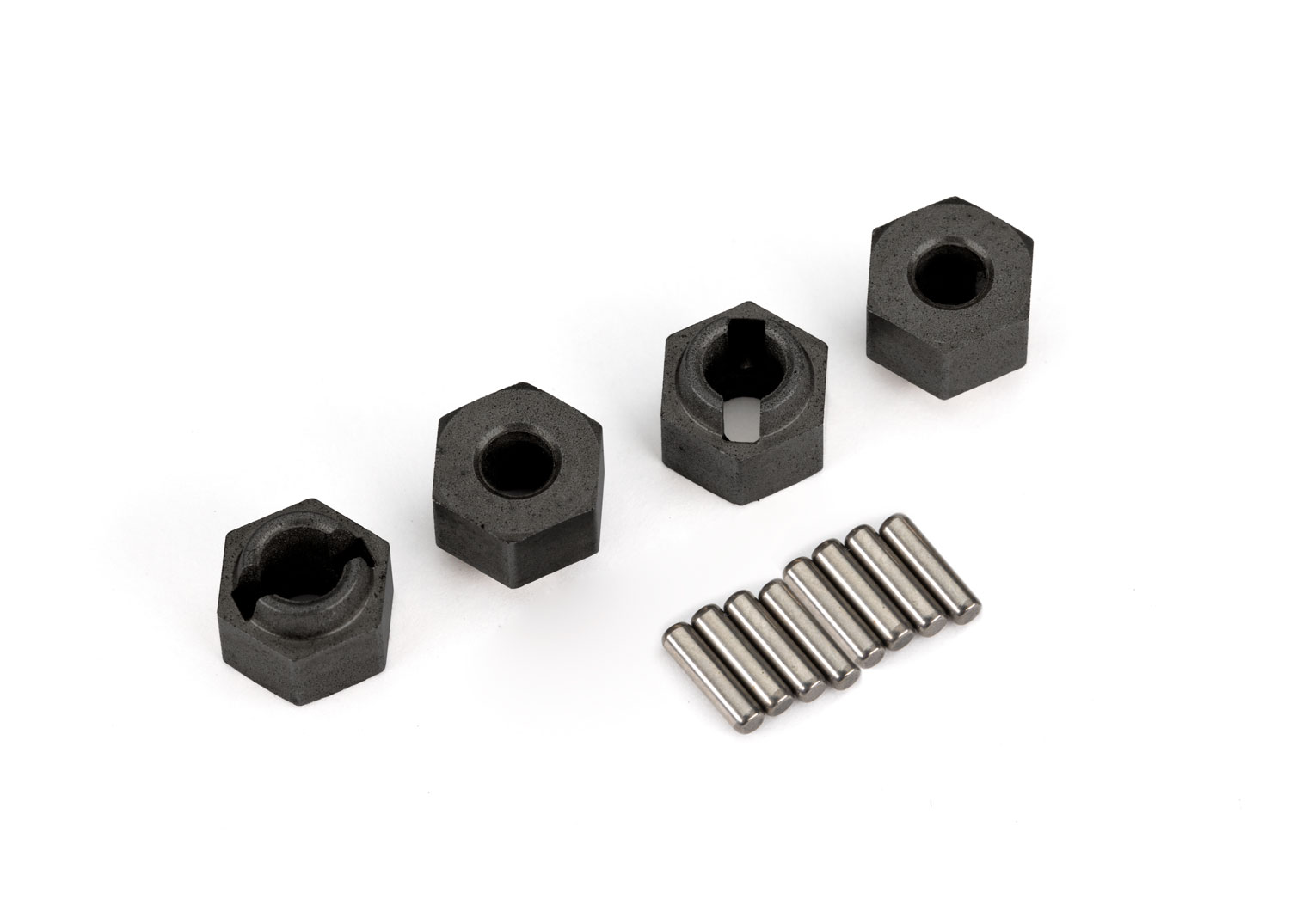 7 mm Wheel Hubs (4) with Axle Pins