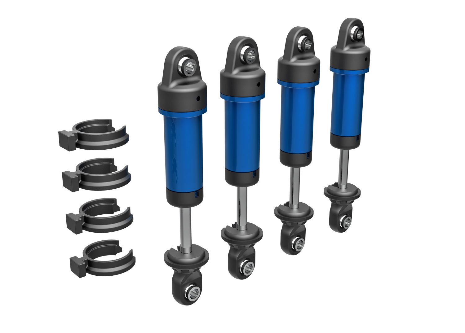Blue Aluminum GTM Shocks (4)