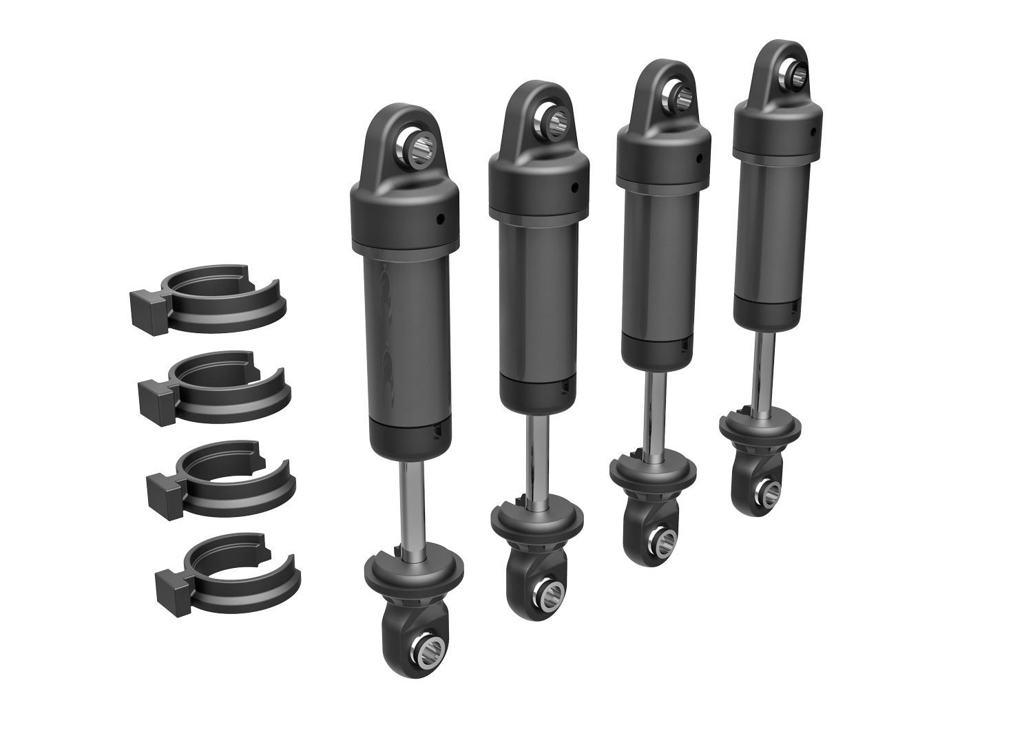 Gray Aluminum GTM Shocks (4)