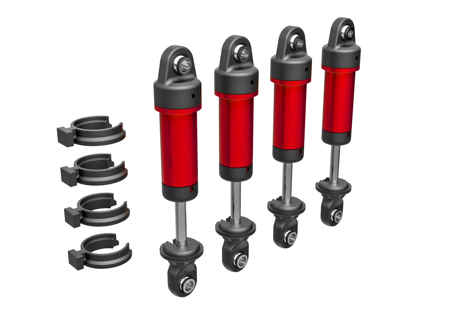 Red Aluminum GTM Shocks (4)