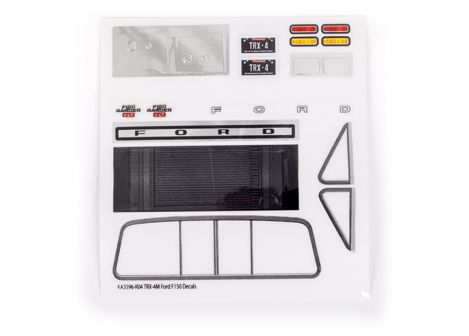 TRX-4M Ford F-150 Decal Sheet TRX-4M Ford F-150 Decal Sheet
