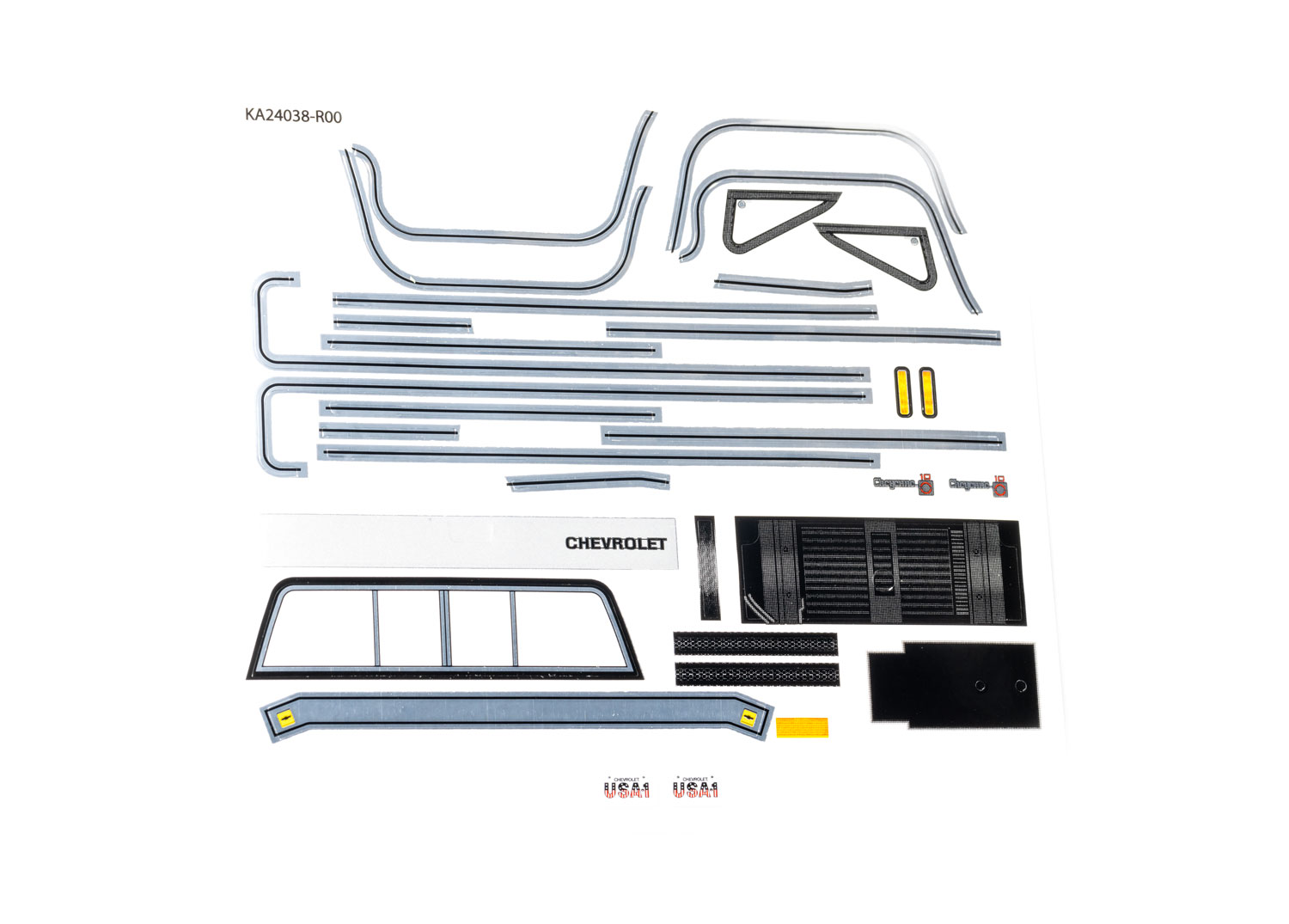 TRX-4M Chevrolet K10 Body Decal Set