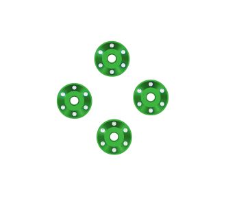 Green Aluminum Wheel Washers (4)