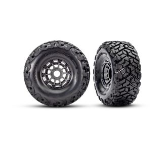 Gray Wheels w/ Maxx SC Belted Tires (2)