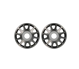 Pro Scale Gray Aluminum Wheel Centers (2)