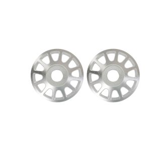 Pro Scale Silver Aluminum Wheel Centers (2)
