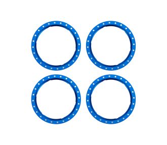 Pro Scale Blue Aluminum Beadlock Rings (4)