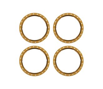 Pro Scale Bronze Aluminum Beadlock Rings (4)