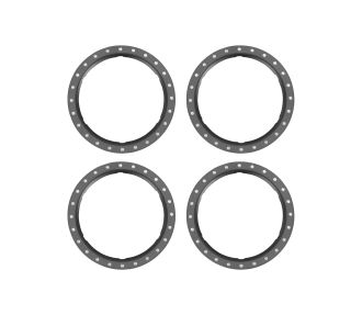 Pro Scale Gray Aluminum Beadlock Rings (4)