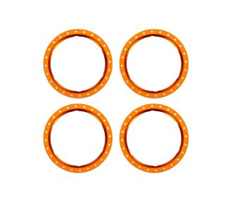 Pro Scale Orange Aluminum Beadlock Rings (4)