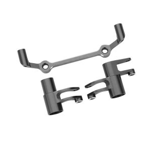 Gray Aluminum Steering Bellcrank Assembly