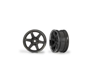1.9" Gray 6-Spoke Front Wheels (2)