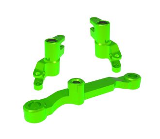Green Aluminum Bellcrank Assembly with Drag Link