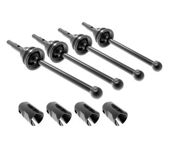 Steel CV Driveshaft Assemblies & Drive Cups (4)