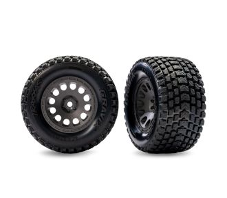 Gray Front Mini XRT Wheels w/ Gravix Tires (2)